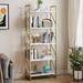 Trent Austin Design® Oreilly 62.2"H x 23.6"W Wood Etagere Bookcase in White/Yellow/Brown | Wayfair 11571C6858724CF79E82E328C9D71875