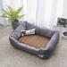 Tucker Murphy Pet™ Kennel Four Seasons Generic Dog Sleeping Mat Pet Bed Cotton in Gray | 6 H x 31.5 W x 23.5 D in | Wayfair