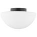 Andrea 1 Light Flush Mount Soft Black