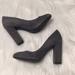 Jessica Simpson Shoes | Jessica Simpson Gray Suede Block Heels Size 7.5 | Color: Gray | Size: 7.5