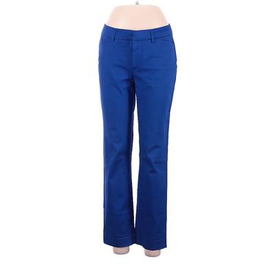 Jcpenney Khaki Pant: Blue Solid Bottoms - Women's Size 28