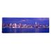 East Urban Home 'Hudson River, New York City, New York State' Photographic Print on Canvas in Black/Blue/Indigo | 24 H x 72 W x 1.5 D in | Wayfair