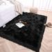 Black 59.07 x 35.45 x 2 in Area Rug - iLiebe Luxury Faux Sheepskin Fur Area Rug Soft Fluffy Rugs | 59.07 H x 35.45 W x 2 D in | Wayfair ILIBUS0661