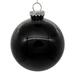 The Holiday Aisle® Clear w/ Glitter Interior Solid Ball Ornament Plastic in Black | 3 H x 3 W x 3 D in | Wayfair 01D3A9CF2A4E454880DC2A039C9F0C4E