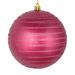 The Holiday Aisle® Candy Finish Striped Ball Ornament Plastic in Red | 4 H x 4 W x 4 D in | Wayfair 6031F5B85EA2455181789D60C68A539B