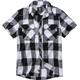 Brandit Checkshirt Chemise à manches courtes, noir-blanc, taille 2XL