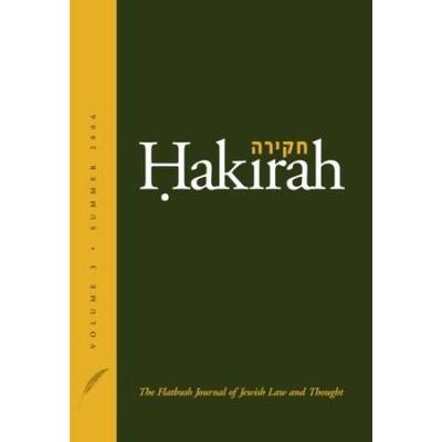 Hakirah The Flatbush Journal Of Jewish Law And Thought Volume
