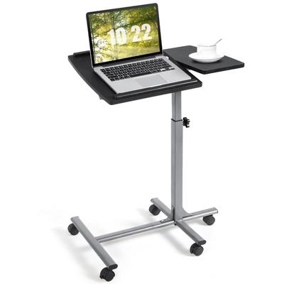 Rolling Laptop Desk Cart Notebook Desk Stand Height Angle Adjustable