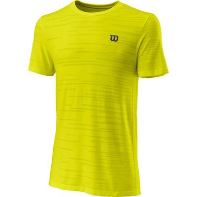 WILSON Herren Shirt KAOS RAPIDE SMLS CREW II Sulphur Sp, Größe S in Gelb