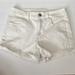 American Eagle Outfitters Shorts | American Eagle Outfitters White Denim Hi-Rise Shortie Shorts | Color: White | Size: 8