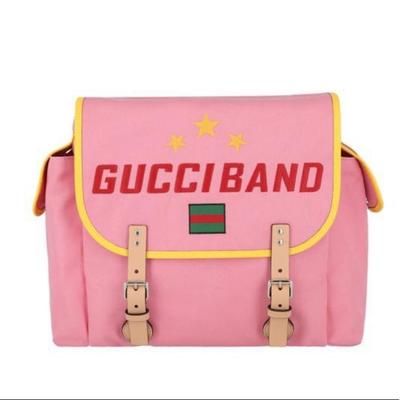 Gucci Bags | Gucci Kids Band Diaper Backpack New!! | Color: Pink/Yellow | Size: 15"L X 5"W X 10"H
