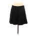 Ann Taylor LOFT Casual Skirt: Black Solid Bottoms - Women's Size Medium