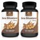 Beta Sitosterol 180mg from 400mg Plant Sterols Capsule High Strength Supplement – NOT Tablets or Powder – Contributes to Normal Blood Cholesterol 120 Vegan Caps 2 Months’ Supply