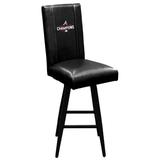 Black Atlanta Braves 2021 World Series Champions Swivel Bar Stool 2000