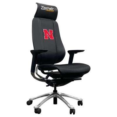 Black Nebraska Huskers PhantomX Gaming Chair