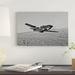 East Urban Home 'A P-51D Mustang' Photographic Print on Canvas Metal in Black/Gray/White | 26 H x 40 W x 1.5 D in | Wayfair