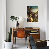 East Urban Home 'The Adoration Of The Magi, c.1570-99' Graphic Art Print on Wrapped Canvas in Brown/Green | 12 H x 8 W x 0.75 D in | Wayfair