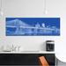 East Urban Home 'Brooklyn Bridge over East River New York City USA II' Graphic Art Print on Canvas in Blue/Indigo | 16 H x 48 W x 1.5 D in | Wayfair