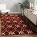 Red 122 x 85.2 x 0.5 in Area Rug - Persian-rugs Geometric Area Rug Polypropylene | 122 H x 85.2 W x 0.5 D in | Wayfair 1817 Red 8x10