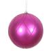 The Holiday Aisle® 6" Matte & Glitter Swirl Ball Ornament Plastic in Pink | 6 H x 6 W x 6 D in | Wayfair 99EEB5AAD8A847CEA0595C246080538A