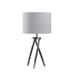 Wade Logan® Anayat 26.25" Clear Table Lamp Metal in White | 26.25 H x 14 W x 14 D in | Wayfair E1A5284A1B3A424B97F389B1EC50FAF8