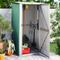 vidaXL Garden Shed Green 118.5x97x209.5 cm Galvanised Steel