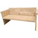 Banc de jardin Texel - 'Do it yourself' Kit de construction échafaudage bois 152Lx72Hx57P cm