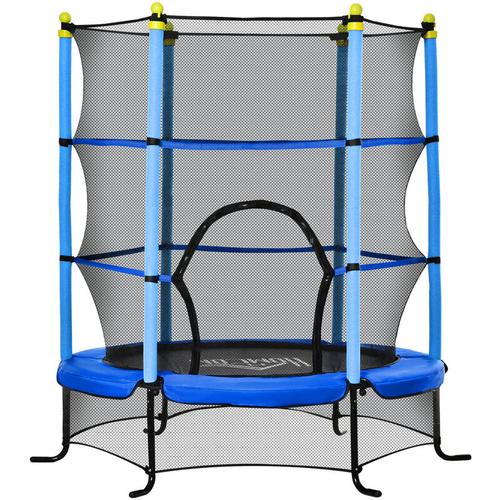 HOMCOM Trampolin Ø163 cm Gartentrampolin Mini-Trampoline für Kinder mit Sicherheitsnetz