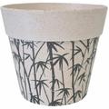 Zen Et Ethnique - Cache pot de fleurs motif bambous en bambou