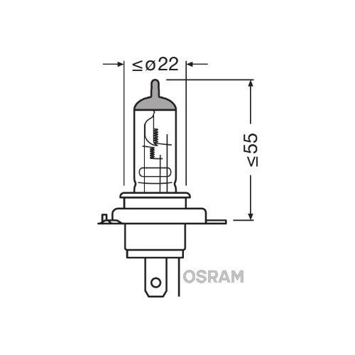 OSRAM Glühlampe, Hauptscheinwerfer 12V 64185
