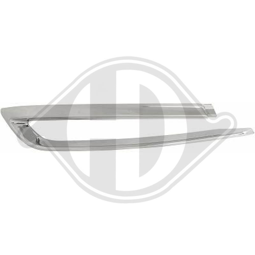 DIEDERICHS Zier-/Schutzleiste, Stoßfänger 1225267 hinten links Chrom für BMW 51127341675 7341675 Image