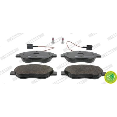 FERODO Bremsbelagsatz, Scheibenbremse vorne rechts links mit Zubehör für ALFA ROMEO FIAT LANCIA CHRYSLER 9949279 77362196 77362093 FDB1468 Image
