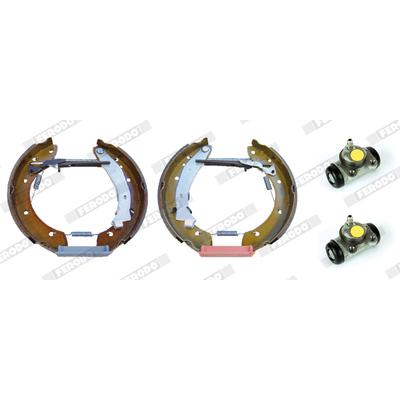 FERODO Bremsbackensatz hinten rechts links für Bremsscheiben Durchmesser-Ø229mm 22,2mm PEUGEOT CITROËN E170042 42417A 1610091380 FMK263 Image