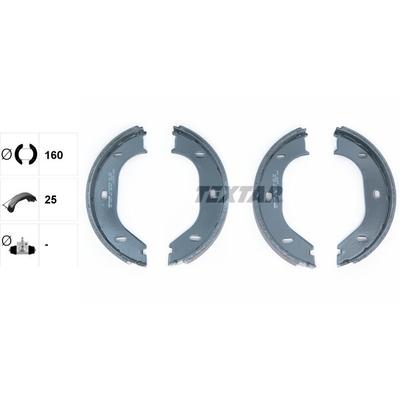 TEXTAR Bremsbackensatz, Feststellbremse hinten rechts links für FIAT BMW 1157823 1159467 60520463 91020200