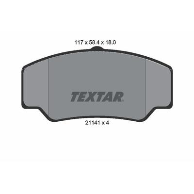 TEXTAR Bremsbelagsatz, Scheibenbremse vorne rechts links für FORD 86VB2K021AA 89VX2K021CA 86VB2K021BA 2114103