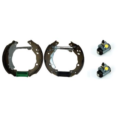 BREMBO Bremsbackensatz KIT & FIT hinten rechts links vormontiert für PEUGEOT CITROËN 424227 424211 1607139080 K 61 084