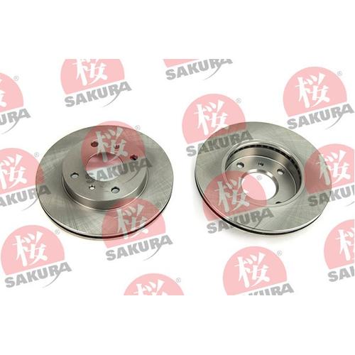 SAKURA Bremsscheibe vorne rechts links innenbelüftet 257mm für NISSAN 40206-71E01 40206-71E02 40206-93J01 604-10-4080