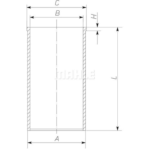 MAHLE Zylinderlaufbuchse 83,0mm für FEDERAL 1402028000 021 WV 36 00