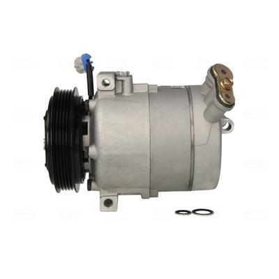 NISSENS Kompressor, Klimaanlage 12V für CADILLAC VAUXHALL SAAB OPEL 93197130 12758381 9132925 89308