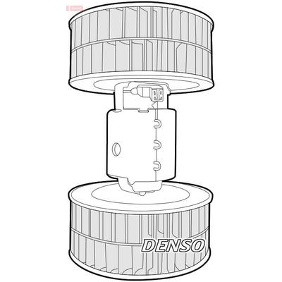 DENSO Innenraumgebläse Ø150mm 150mm für MERCEDES-BENZ A0008307908 DEA17002