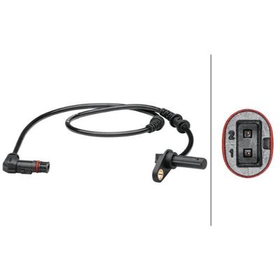 HELLA Sensor, Raddrehzahl vorne links 2-polig für MERCEDES-BENZ 2129050701 A2129050701 6PU 012 679-491