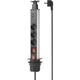 Sygonix - SY-4755590 Multipresa ad incasso Nero, Argento Schuko 1 pz.
