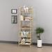 5-tier Multifunctional Bamboo Ladder Bookshelf