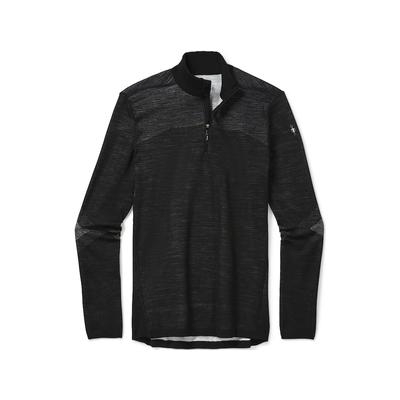 Smartwool Men's Intraknit Thermal Merino Base Layer 1/4 Zip Shirt, Black-White SKU - 915659