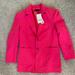 Zara Jackets & Coats | Hot Pink Women’s Blazer From Zara. | Color: Pink | Size: Xs