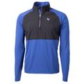 Men's Cutter & Buck Royal/Black Air Force Falcons Adapt Eco Knit Hybrid Recycled Quarter-Zip Pullover Top