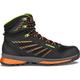 LOWA Herren Trekkingstiefel TREK EVO GTX MID, Größe 46 in SCHWARZ/FLAME