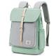 Wind Took laptop backpack for women 14 inch, university ladies casual rucksack,school computer college bag, small travel work business daypack men,Light green