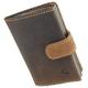 VISCONTI Leather Fireblade Ejector Card Wallet RFID Blocking VSL59 Oil Tan