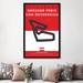 East Urban Home Minimal Movie 'F1 Osterreichring Race Track' Graphic Art Print on Canvas in Black/Red/White | 24" H x 16" W x 1" D | Wayfair